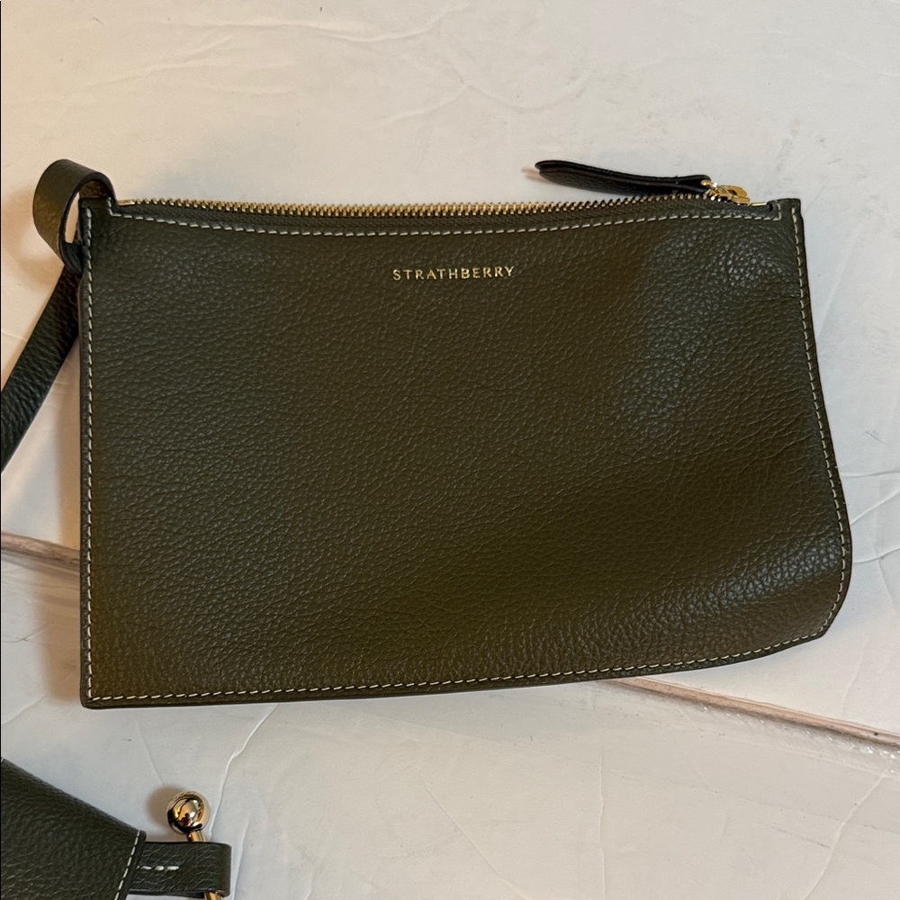 Strathberry Olive Green Tote Bag - Picture 4 of 10